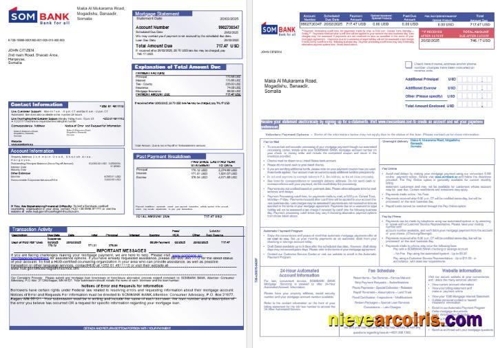 Somali Sombank mortgage statement 1-2